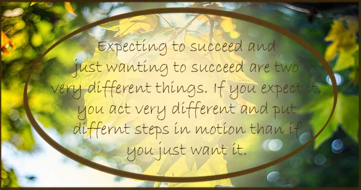 Expecting Vs Wanting